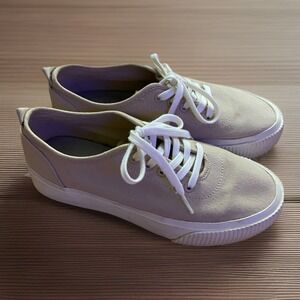 EVERLANE‎ Women The Forever Sneakers Size 8 Beige Organic Cotton